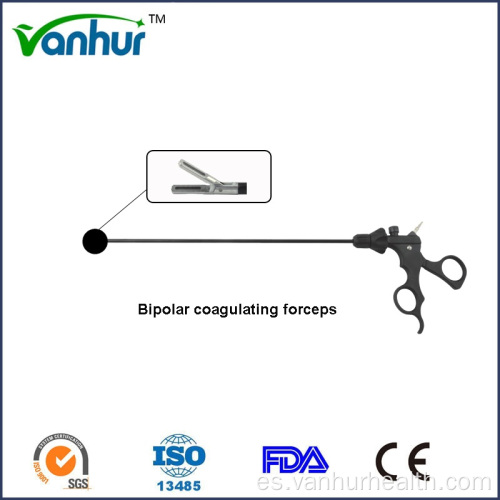 Pinza bipolar atraumática para instrumentos laparoscópicos